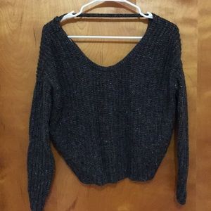 Open back sweater